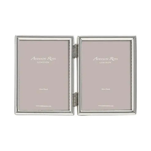 Silver Plated Double Picture Frame | 2X3in