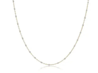 eNewton Simplicity Pearl Chain Choker Necklace | 17in
