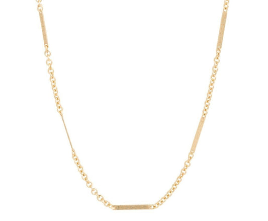 15" Choker Simplicity Bliss Chain-Gold Necklace