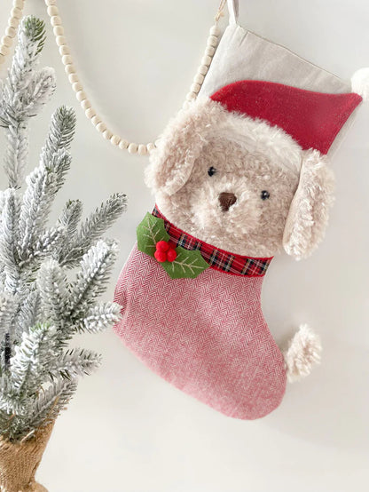 Merry Golden Doodle Stocking