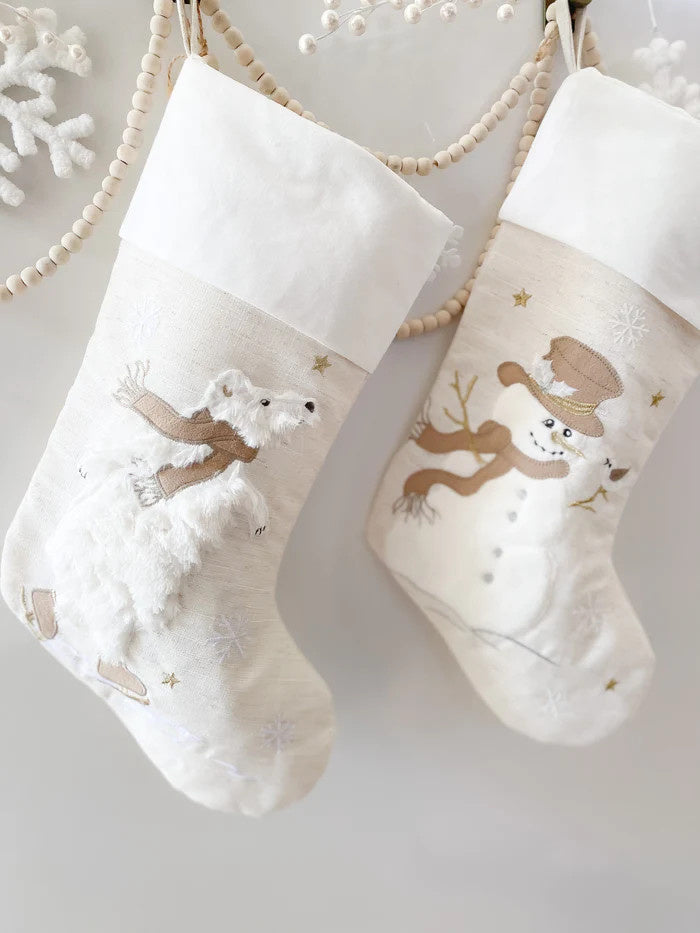 Skating Bear Stocking