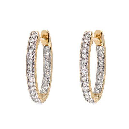 Delicate Small Oval Hoop Earring