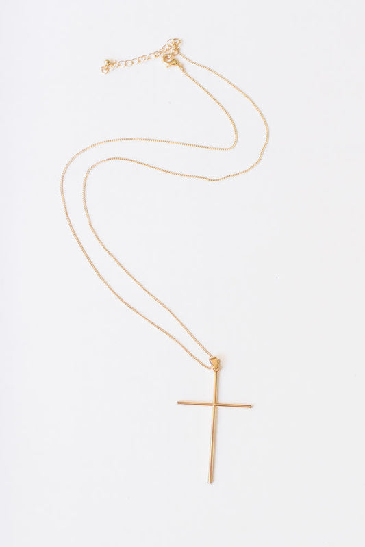 Sophia Long Cross Necklace 20"