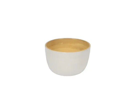 Bamboo Classic Rice Bowl | 4.7 x 3.2in White