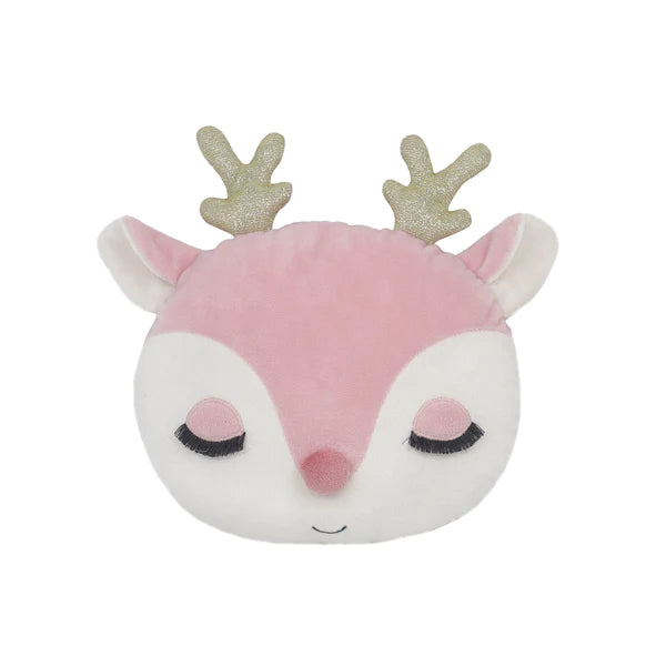 Reindeer Accent Pillow | Pink
