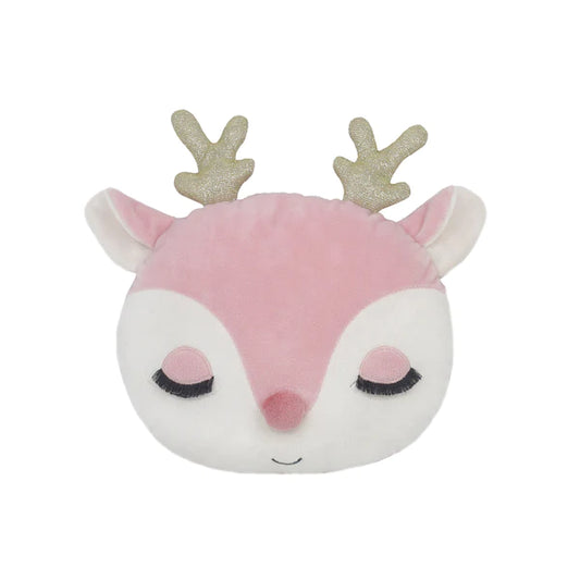 Reindeer Accent Pillow | Pink