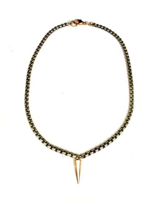 Spano Spike Drop Necklace | Mixed Metal