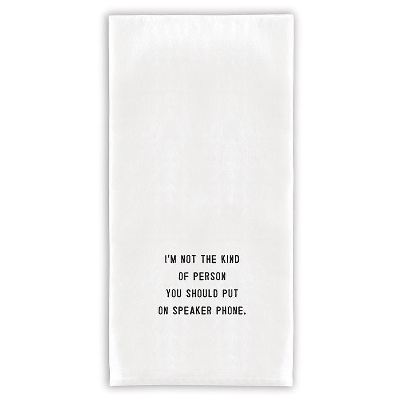 Speaker Phone Tea Towel