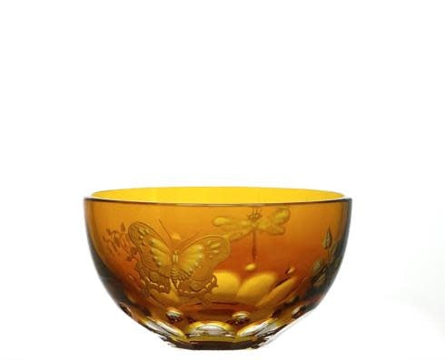 Varga Crystal Bowl | Springtime Amber 4.5in