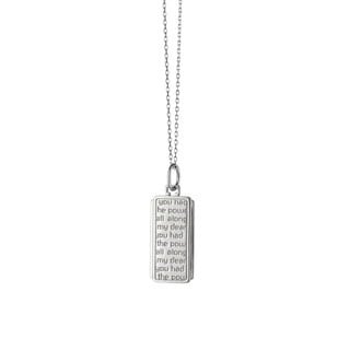 Dorothy Medallion With Quote Necklace