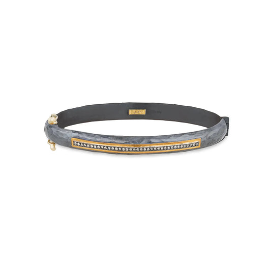 Stockholm Diamond Bar Hinged Cuff