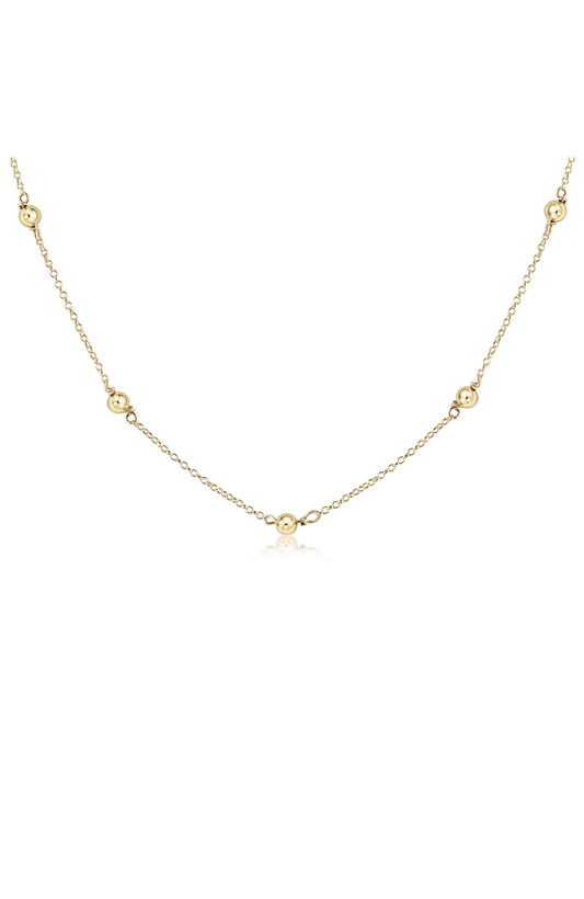 eNewton Classic Simplicity Chain Gold 6mm Choker Necklace | 15in
