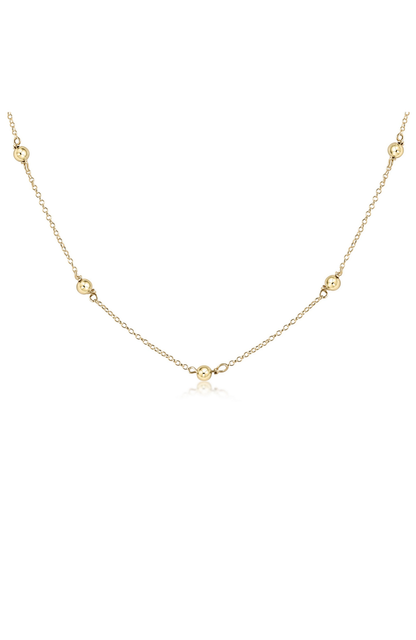 eNewton Classic Simplicity Chain Gold 6mm Choker Necklace | 15in
