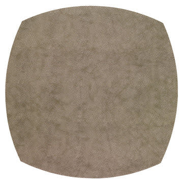 Bodrum Stingray Elliptic Square Placemats Set of 4 | 16in Bronze