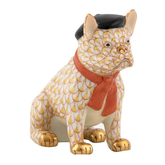 Herend French Frenchie | 2.5in Butterscotch