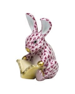 Herend Storybook Bunny | 2.5in Raspberry