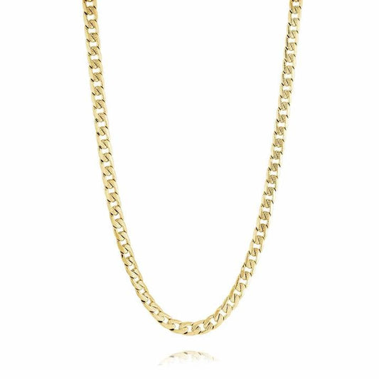 Gold 5mm Curb Chain 22"
