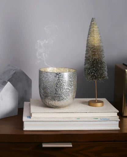 T North Sky Luxe Sanded Mercury Glass Candle
