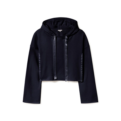 Bianca Satin Inset Hoodie |