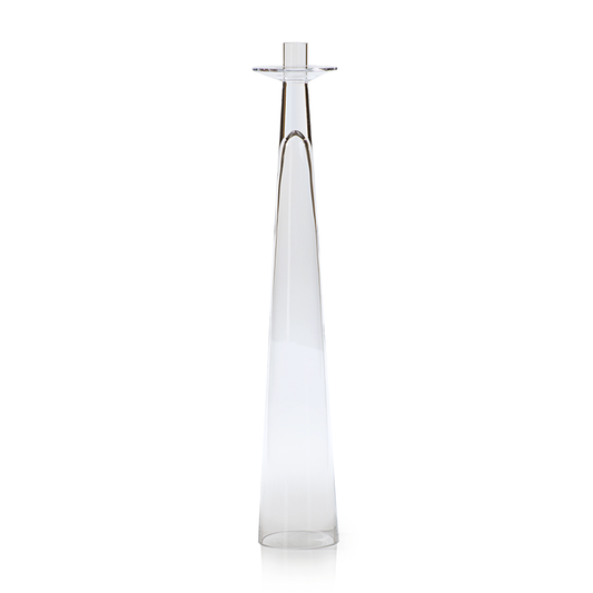 Glass Taper Candle Holder | 15.75in