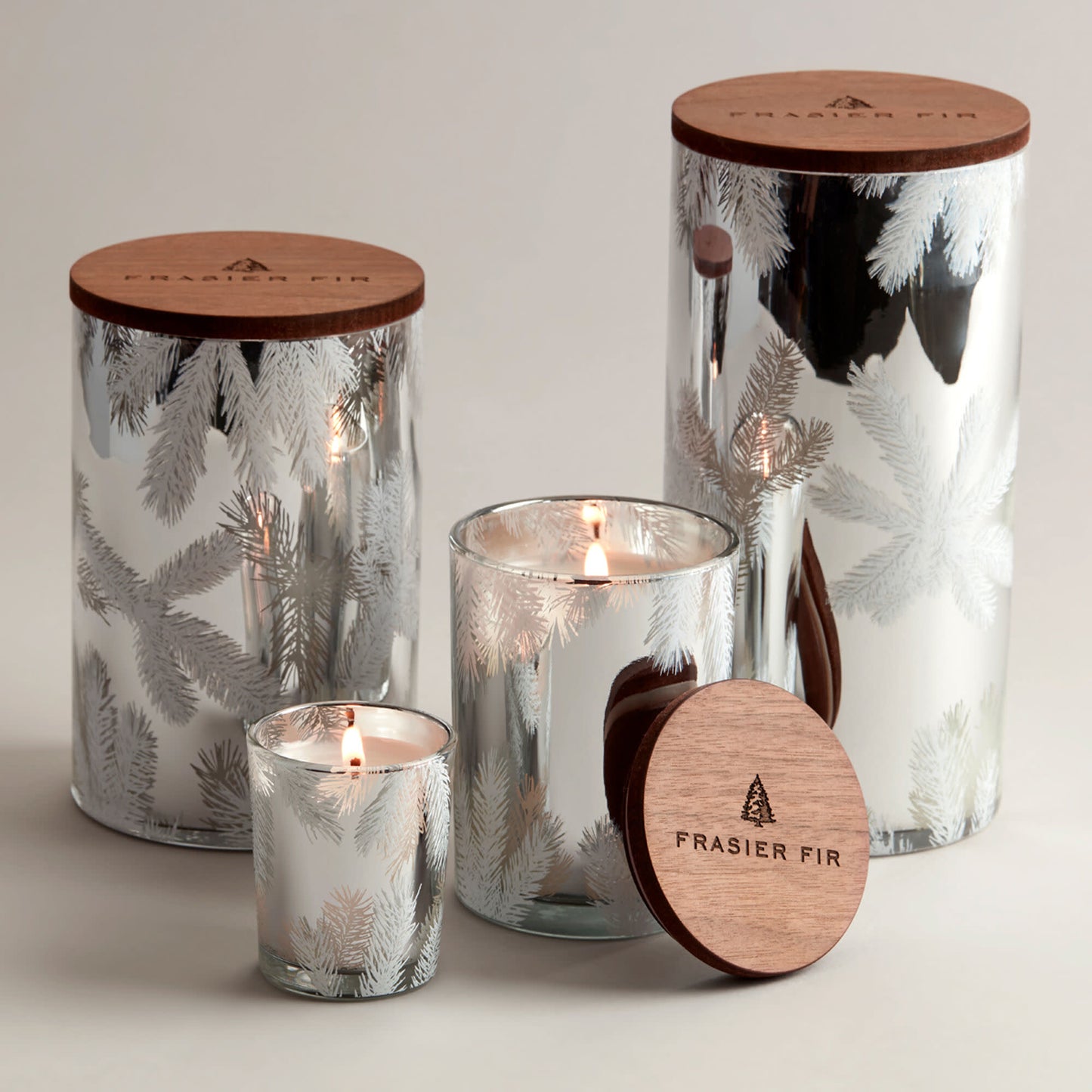 Frasier Fir Silver Statement Boxed Votive Candle | 2oz