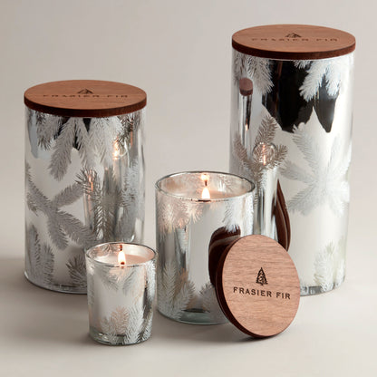 Frasier Fir Silver Statement Boxed Votive Candle | 2oz