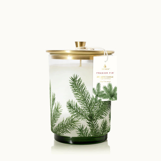 Frasier Fir Lidded Luminary Candle | Silver Pine Needle 11oz