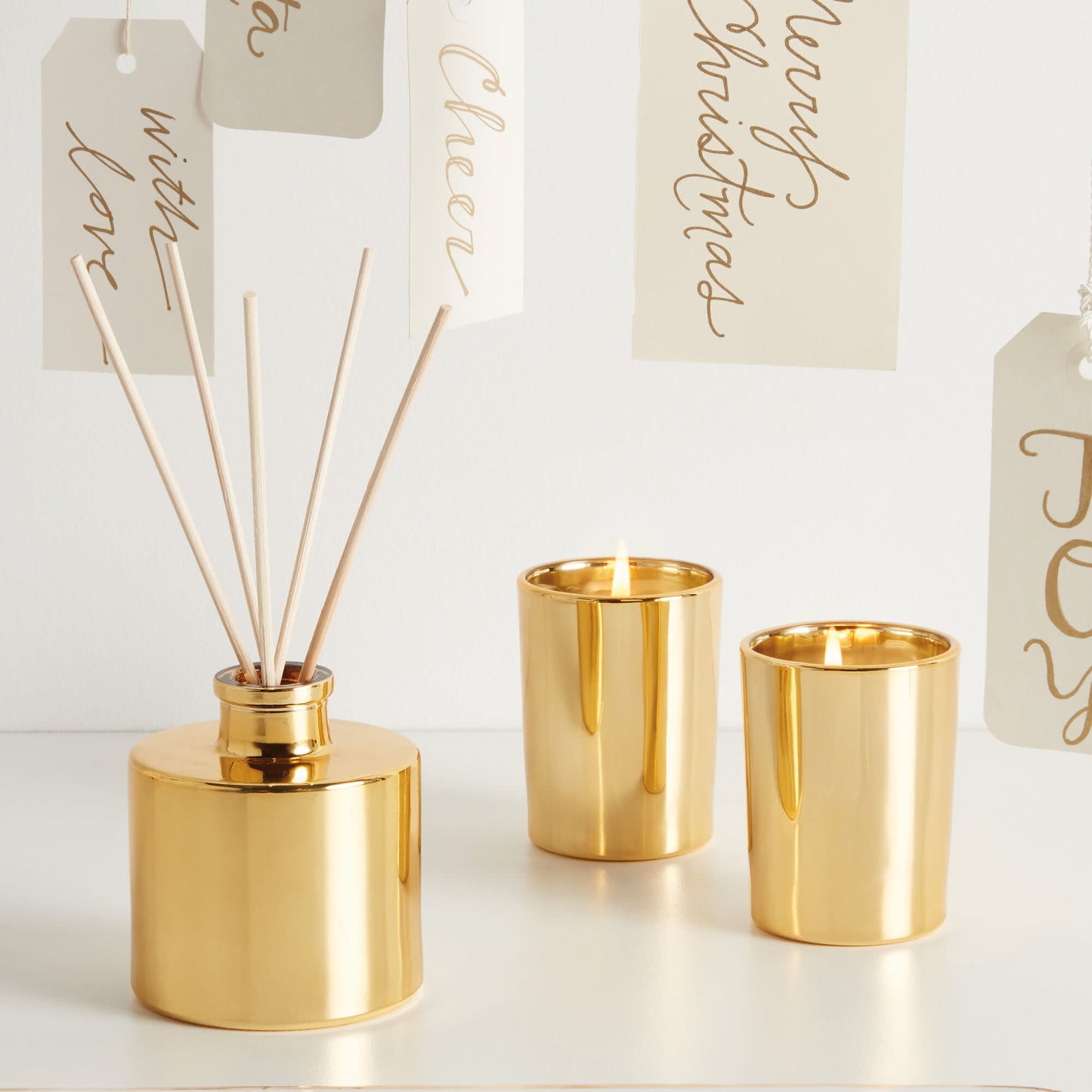 Frasier Fir Reed Diffuser | Gilded Gold Petite