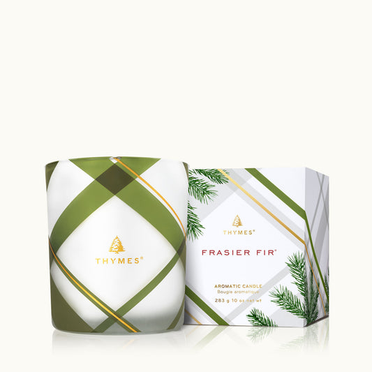 Frasier Fir Poured Candle | Frosted Plaid 10oz