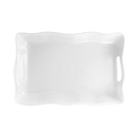 Ruffle Rectangle Tray Small, 18"x12"