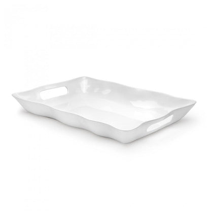 Ruffle Rectangle Tray Small, 18"x12"