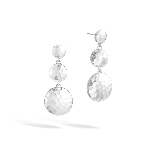 Dot Triple Drop Linear Earrings