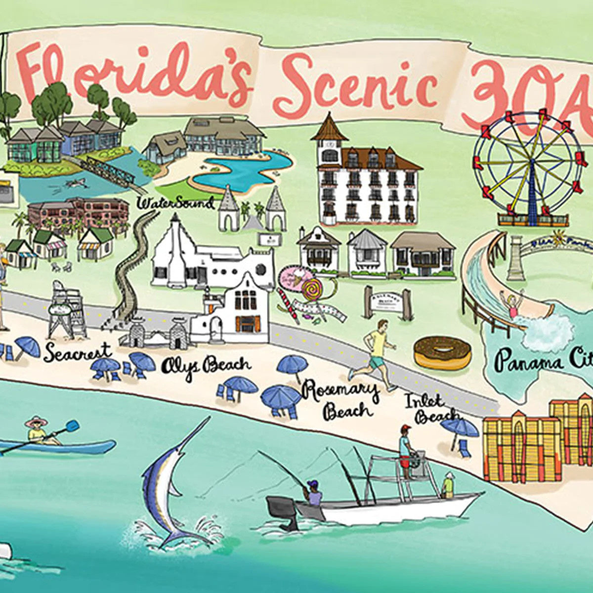 Florida 30A 750 Piece Puzzle