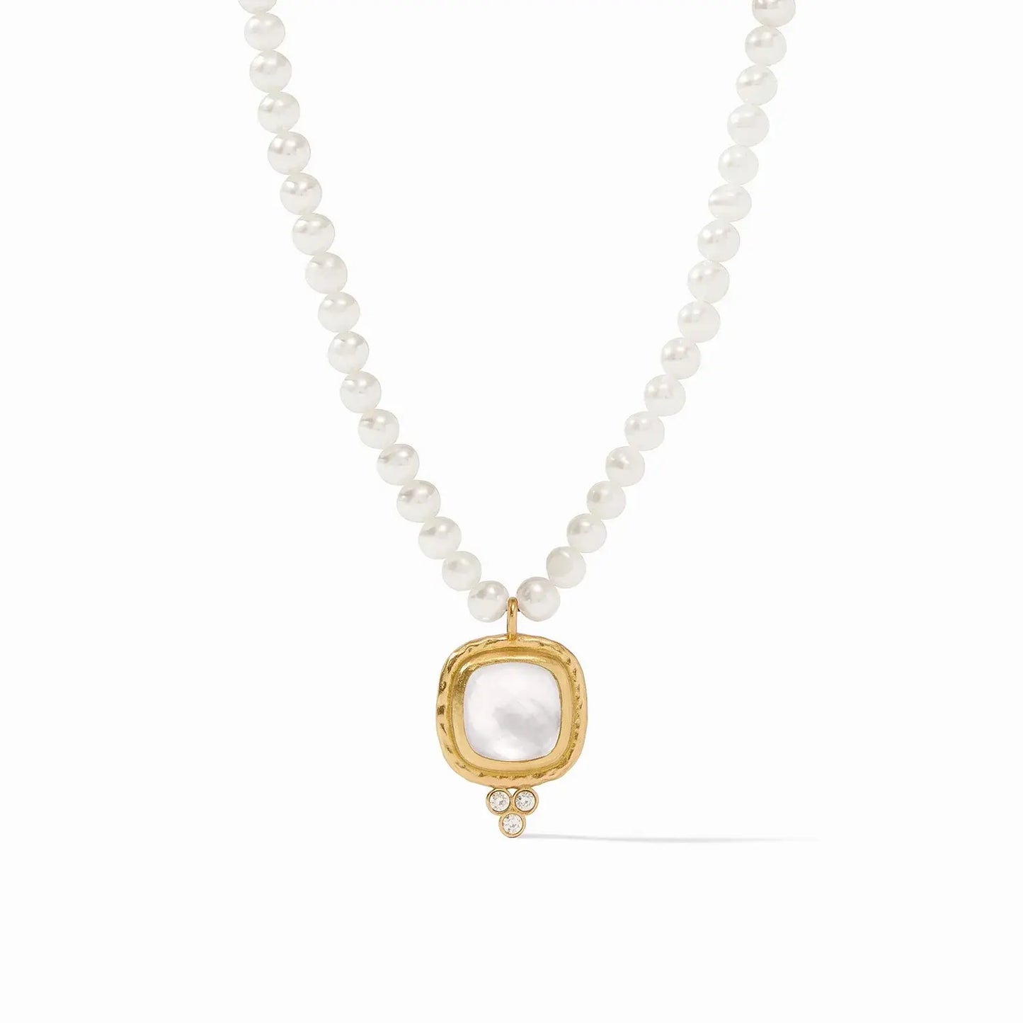 Tudor Delicate Necklace | Iridescent Clear Crystal