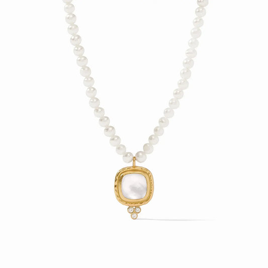 Tudor Delicate Necklace | Iridescent Clear Crystal