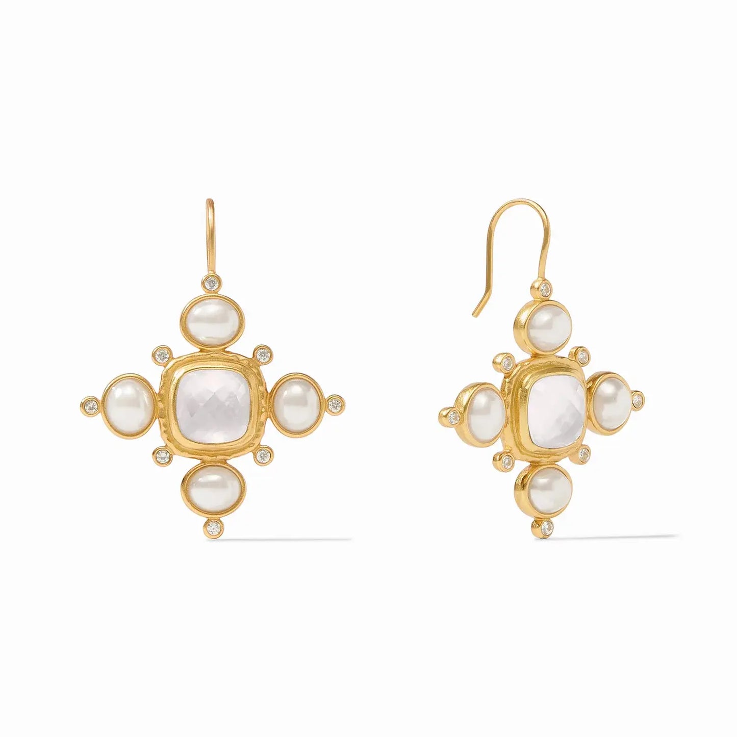 Tudor Earring | Iridescent Clear Crystal
