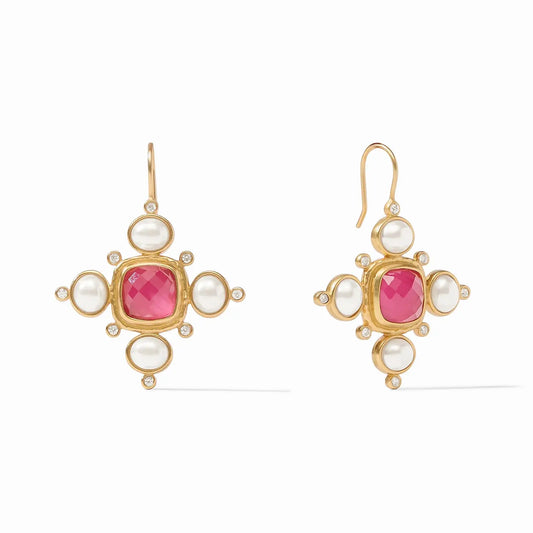 Tudor Earring | Iridescent Raspberry