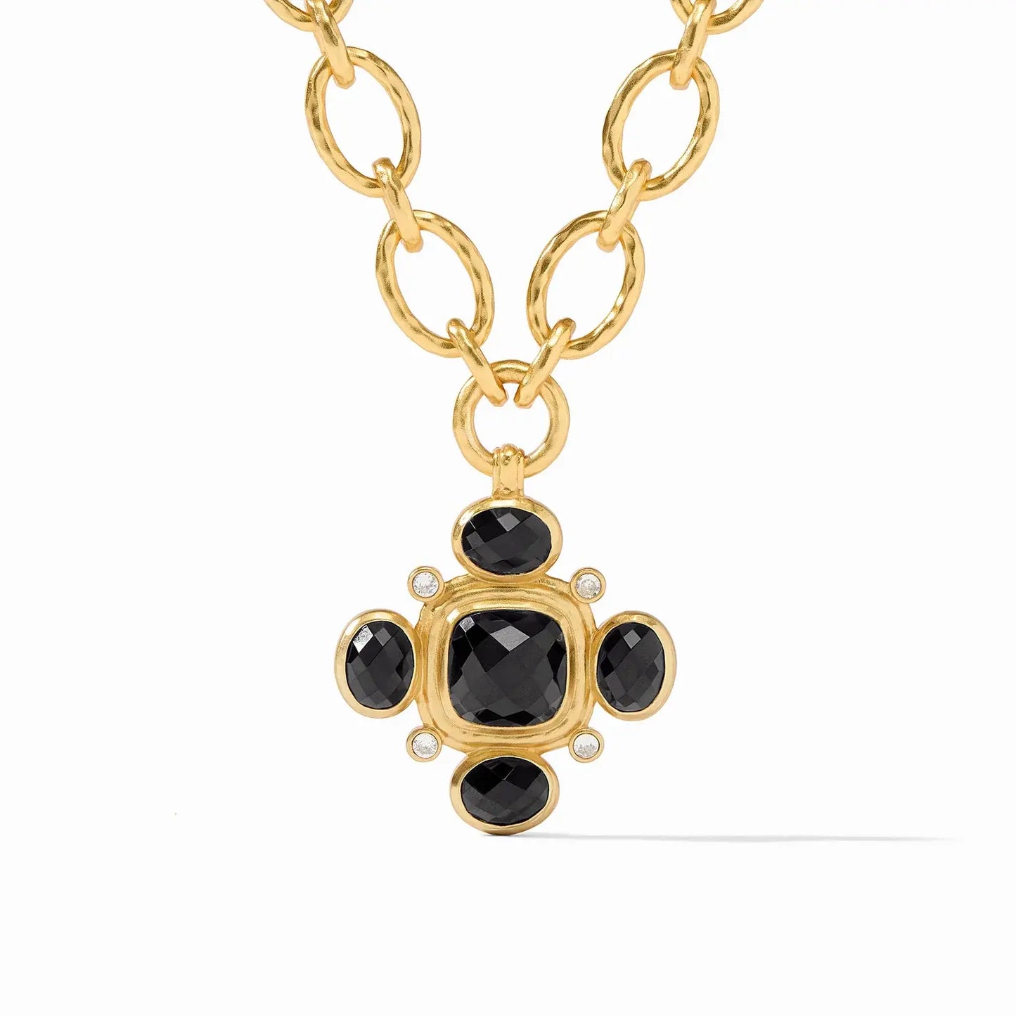 Tudor Statement Necklace | Obsidian Black