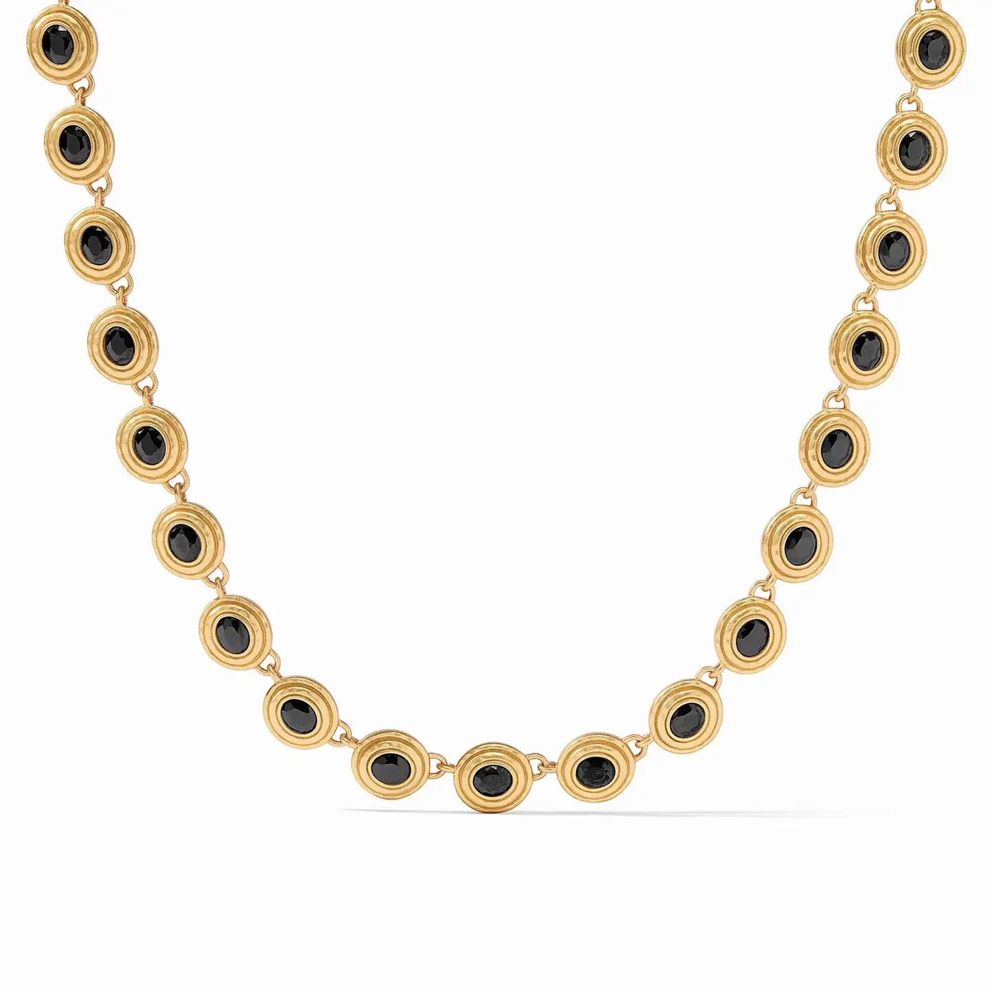Tudor Tennis Necklace | Obsidian Black