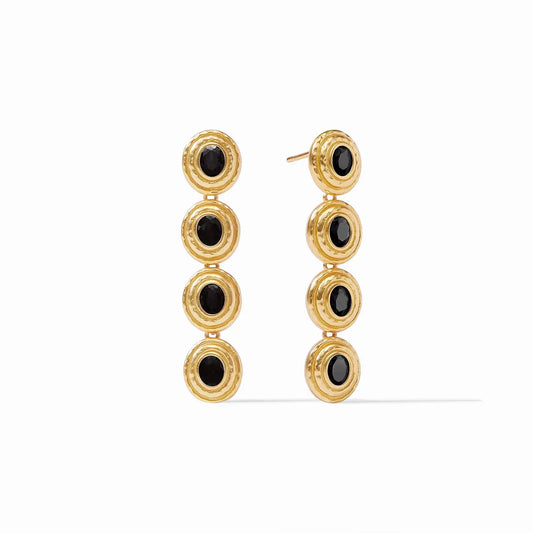 Tudor Tier Earring | Obsidian Black