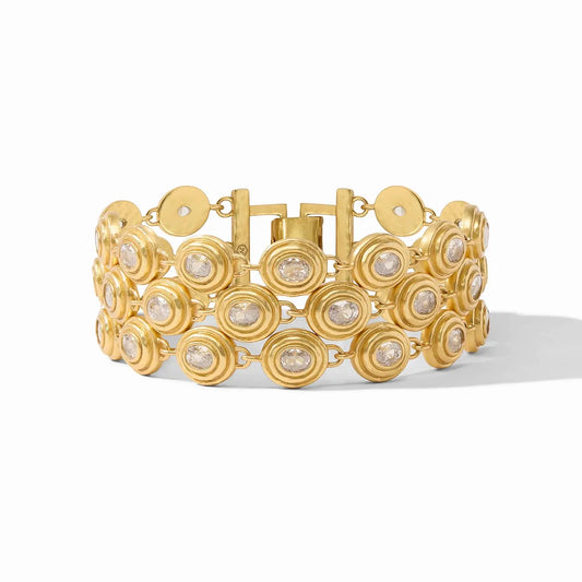 Tudor Triple Row Tennis Bracelet | Cubic Zirconia