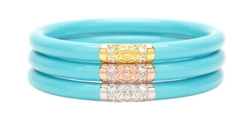 Budha Girl Three Kings All Weather Bangles S/3 Turquoise S