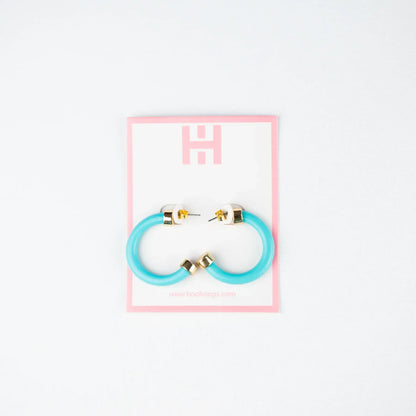 Turquoise Hoo Hoops Minis