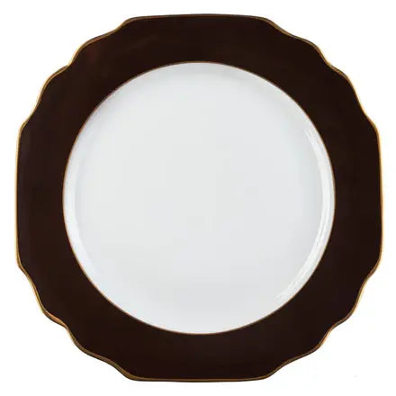 Georgian Colorsheen Ultra-White Gold Salad Plate | 8.5in Brown