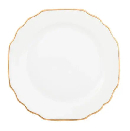 Georgian Ultra-White Gold Salad Plate | 8.5in