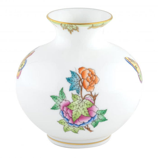 Herend Round Vase | 4.5in Queen Victoria