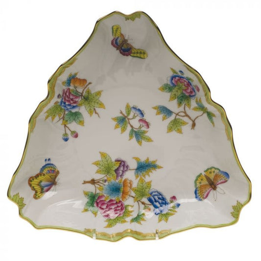 Herend Queen Victoria Triangle Dish | 9.5in