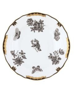 Herend Fortuna Black Dessert Plate | 8.25in
