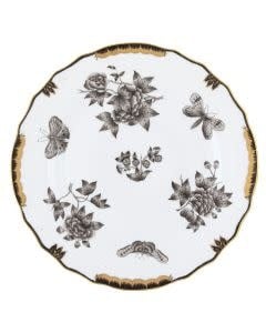 Herend Fortuna Black Dinner Plate | 10.5in