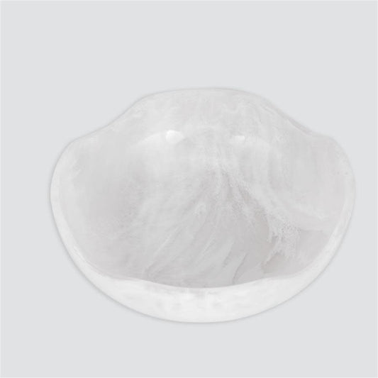 Resinware Handcrafted Medium Bowl | 10.63x3.35in Snow